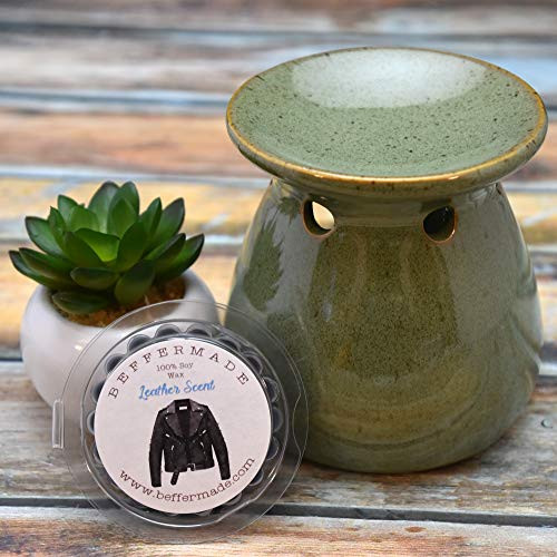 Leather Wax Tart  1 oz Soy Wax Tart Melt