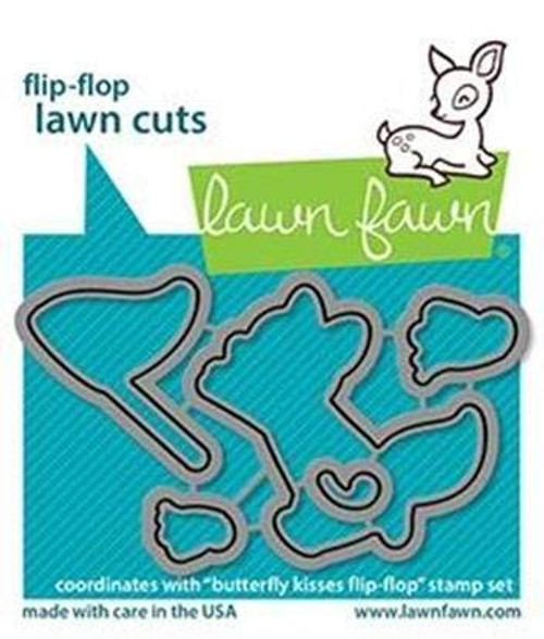Lawn Fawn LF2517 Butterfly Kisses Flip-Flop - Lawn Cuts Custom Craft Dies Lawn Fawn LF2517 Butterfly Kisses Flip-Flop - Lawn Cuts Custom Craft Dies