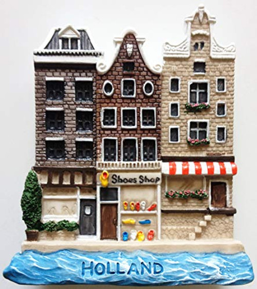 Holland Houses HOLLAND Resin 3D fridge Refrigerator Thai Magnet Hand Made Craft. by Thai MCnets