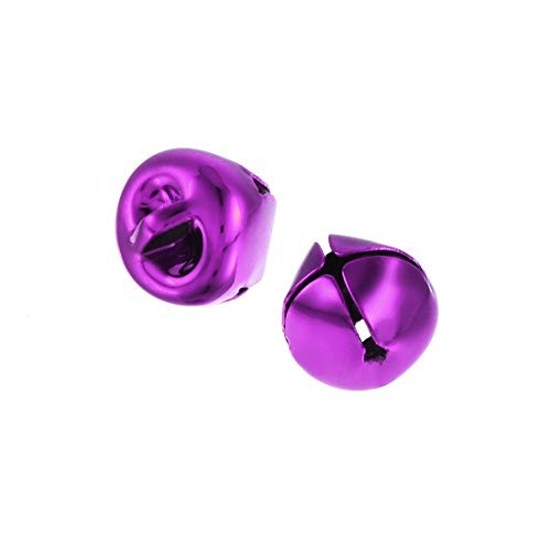 uxcell Jingle Bells 10mm 0.39-Inch 100pcs Craft Bells Bulk DIY Bells for Christmas Festival Decoration Party Home Purple uxcell Jingle Bells 10mm 0.39-Inch 100pcs Craft Bells Bulk DIY Bells for Christmas Festival Decoration Party Home Purple