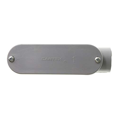 Cantex 5133665 Non-Metallic PVC Type-LB Conduit Body Fitting  1-Inch
