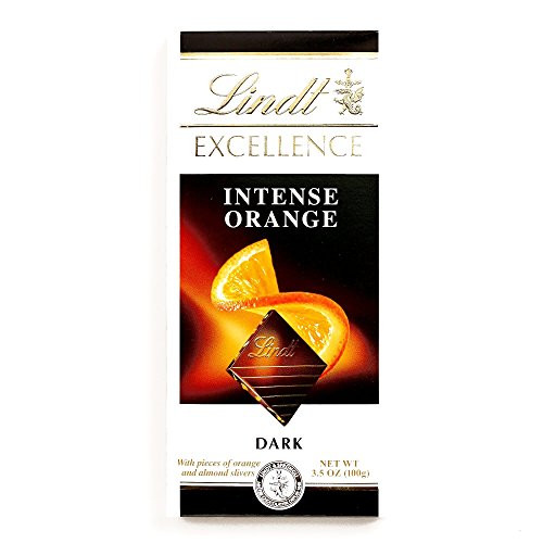 Lindt Excellence Intense Orange Bar 3.5 oz each  2 Items Per Order