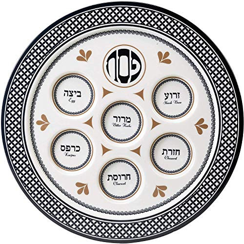 Rite Lite "Seder Traditions" Melamine Seder Plate- For Pesach Passover Holiday