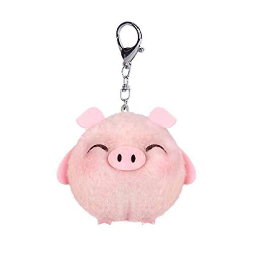 Halloluck Plush Pig Keychain Stuffed Animal Doll Ornaments Cute Pendant Pig Car Handbag Keyring 4" Halloluck Plush Pig Keychain Stuffed Animal Doll Ornaments Cute Pendant Pig Car Handbag Keyring 4"