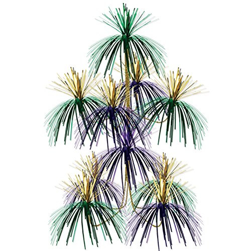Firework Chandelier  gold  green  purple  Party Accessory  1 count   1 Pkg