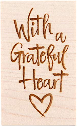 CLEARSNAP Wood Mount Stamp Grateful Heart