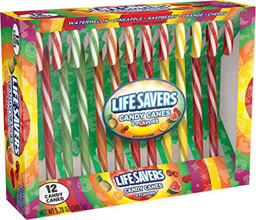 LifeSavers 5 Flavors Assorted Candy Canes  12 ct