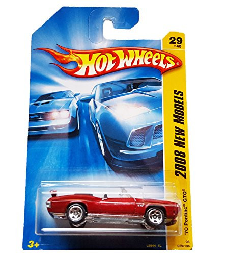 Hot Wheels 2008-029 New Models '70 Pontiac GTO 1 64 Scale RED