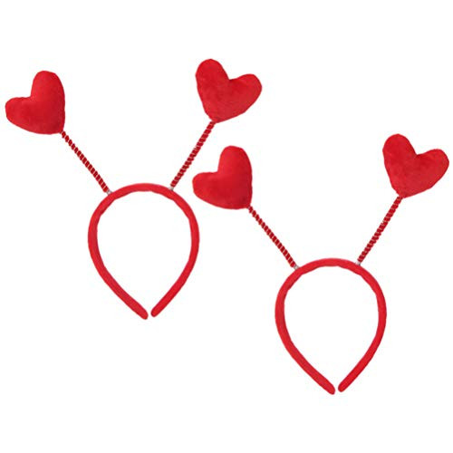 Lurrose Heart Headband Red Heart Hair Band Hair Hoops Head Bopper Hair Accessories for Valentines Day Party Favor 2pcs Lurrose Heart Headband Red Heart Hair Band Hair Hoops Head Bopper Hair Accessories for Valentines Day Party Favor 2pcs