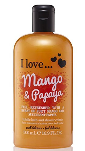 I Love... Mango  and  Papaya Bubble Bath And Shower Creme 500ml