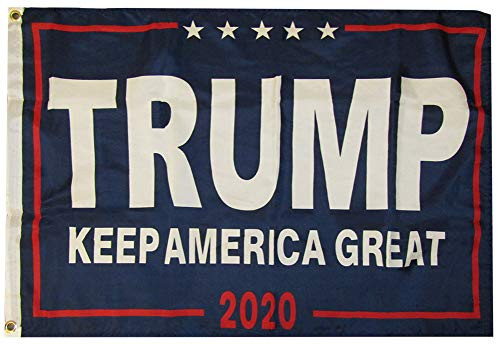 Trade Winds 2x3 Trump Keep America Great Blue Red 2020 100D Woven Poly Nylon Flag 2'x3' Banner Grommets Heavy Duty RUF Trade Winds 2x3 Trump Keep America Great Blue Red 2020 100D Woven Poly Nylon Flag 2'x3' Banner Grommets Heavy Duty RUF