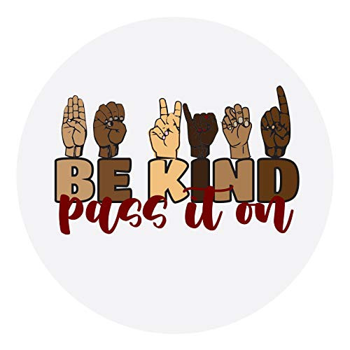 Be Kind Pass it On Sticker Magnet Decal for Fridge  Car  Decoration  Spread Kindness  Inspirational  5 1 2 Inches