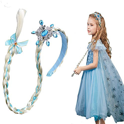 Elsa Braided Wigs Headband for Girls Girls Princess Dress Up Accessories Headdress Hairband Purple Elsa Anna Elsa Braided Wigs Headband for Girls Girls Princess Dress Up Accessories Headdress Hairband Purple Elsa Anna