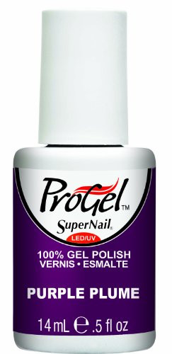 Supernail Gel Polish for Nails  Purple Plume Creme  0.5 Fluid Ounce