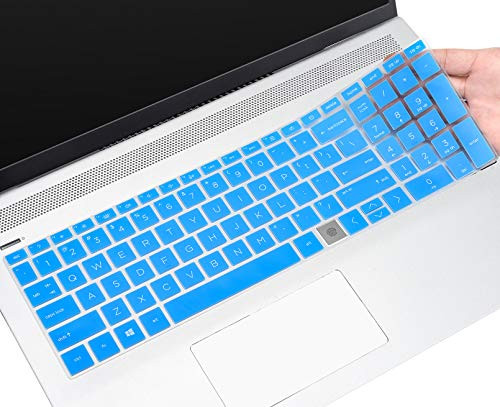 Keyboard Cover for HP Envy x360 2-in-1 15.6" Fingerprint Reader 15M-ED0013DX 0023DX 1013dx 1023dx EE0013DX 0023DX  17.3" HP Envy 17M CG0013DX cg1013dx cg100 cg0019nr with Fingerprint Reader  Blue