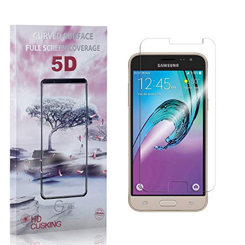 CUSKING Screen Protector for Galaxy J3 2016 Anti Scratch Bubble Free HD Crystal Clear Tempered Glass Screen Protector Film for Samsung Galaxy J3 2016 1 Pack CUSKING Screen Protector for Galaxy J3 2016 Anti Scratch Bubble Free HD Crystal Clear Tempered Glass Screen Protector Film for Samsung Galaxy J3 2016 1 Pack