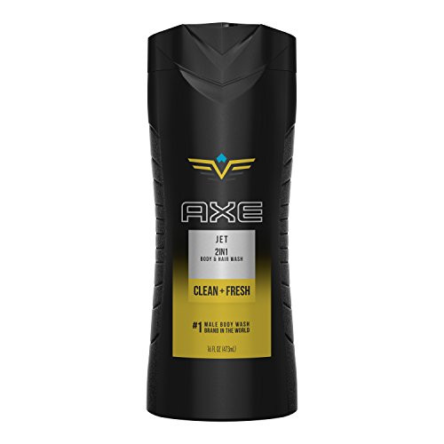 AXE 2 in 1 Body Wash and Shampoo for Men  Jet  16 oz