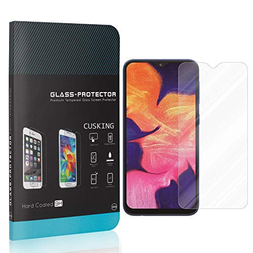 CUSKING Screen Protector Compatible with Galaxy A10  Ultra Thin  Anti Fingerprint Tempered Glass Screen Protector for Samsung Galaxy A10  Bubble Free  1 Pack