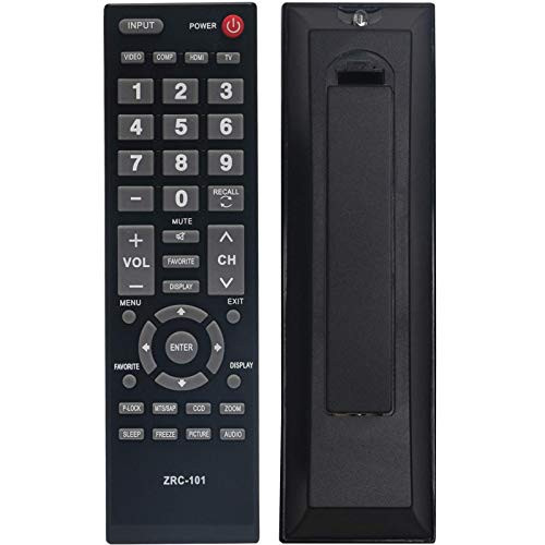 ZRC-101 Replace Remote Control fit for Insignia TV NS-LCD32-09 NS-LCD42HD-09 NS-LCD37-09 NS-LCD47HD-09 NS-LCD19-09CA NS-LCD15-09 NS-LCD19-09 NS-LCD22-09 ZRC101 098TRABDANEBYA NSLCD3209 NSLCD42HD09