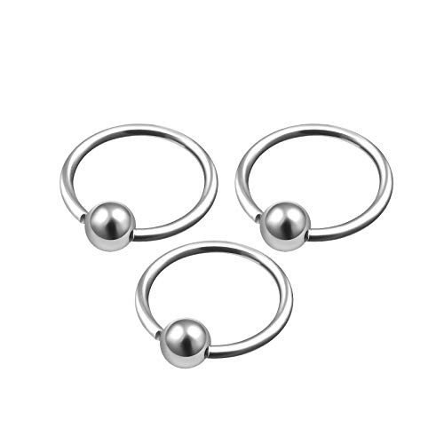 3Pcs Surgical Steel 5 16 8mm Captive Bead Ring 20g Piercing Jewelry Tragus Cartilage Eyebrow Septum Nose 3mm Ball M4586 3Pcs Surgical Steel 5 16 8mm Captive Bead Ring 20g Piercing Jewelry Tragus Cartilage Eyebrow Septum Nose 3mm Ball M4586