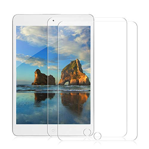[2 Pack] iPad Mini 1 2 3 Screen Protector Glass, DETUOSI Clear High Definition Tempered Glass Screen Protector for Apple iPad Mini 1/ipad Mini 2/iPad Mini 3 (Not Compatible iPad Mini 4)