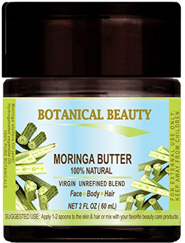 MORINGA BUTTER  OIL 100% Natural VIRGIN UNREFINED RAW 2 Fl.oz.- 60 ml. For Skin  Hair and Nail Care.