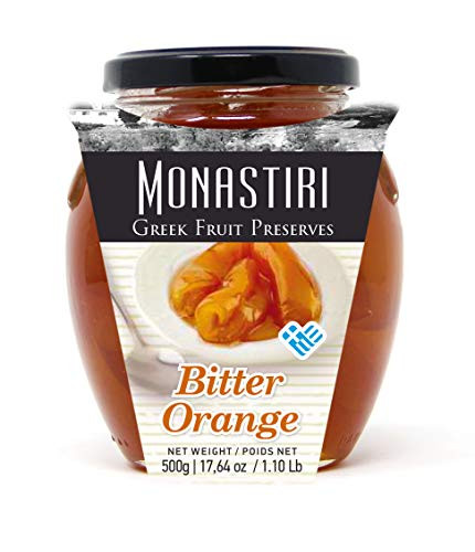 Monastiri Bitter Orange Preserve - 17.6 Ounce Glass Jar