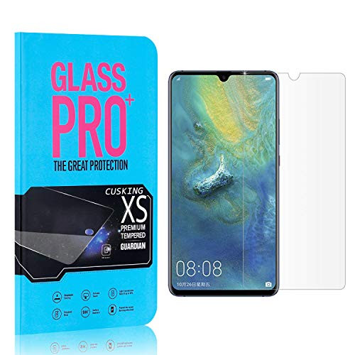 Screen Protector Compatible with Huawei Mate 20X  CUSKING 99.99% Clarity 9H Tempered Glass Screen Protector for Huawei Mate 20X  Bubble Free  Ultra Thin  1 Pack
