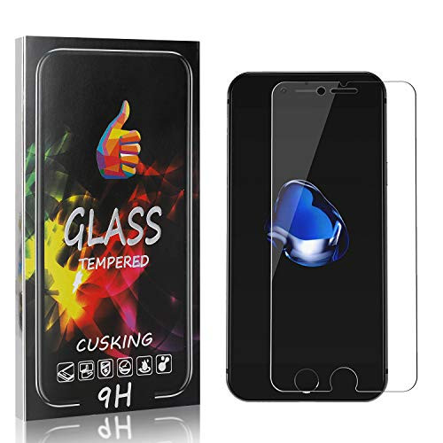 CUSKING Screen Protector for iPhone 8 Plus iPhone 7 Plus  9H Hardness Tempered Glass  Ultra Clear Screen Protector for iPhone 8 Plus iPhone 7 Plus  Abrasion Resistance  1 Pack