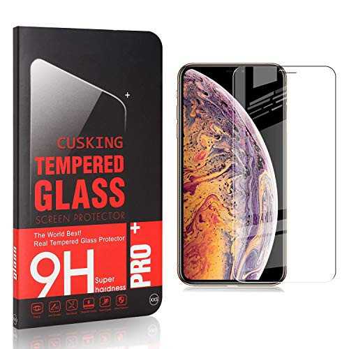 CUSKING Screen Protector for iPhone 11 Pro Max  9H Hardness Tempered Glass Screen Protector Compatible with iPhone 11 Pro Max  Bubble Free  Ultra Clear  1 Pack