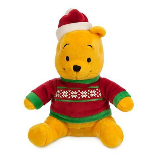 Winnie the Pooh Holiday Plush - Mini Bean Bag - 7'' by Disney
