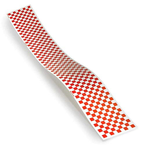 Top Flite Trim MonoKote  Red Clear Checkerboard  TOPQ4112