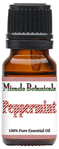 Miracle Botanicals USA Peppermint Essential Oil - 100% Pure Mentha Piperita - Therapeutic Grade - 10ml