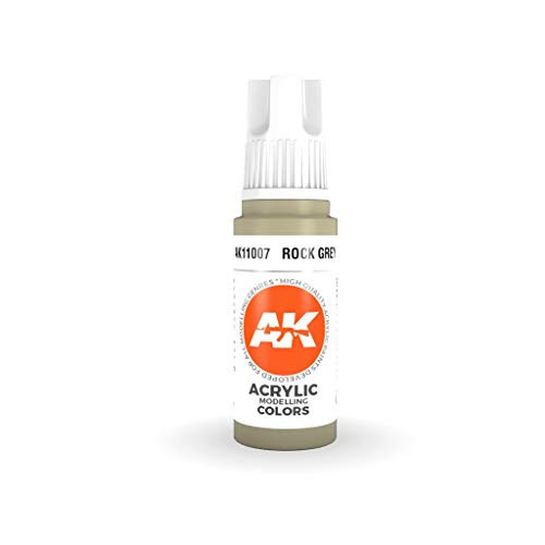 AK Interactive 3rd Gen Acrylic Rock Grey 17ml - Plastic Model Building Paints and Accessories  11007