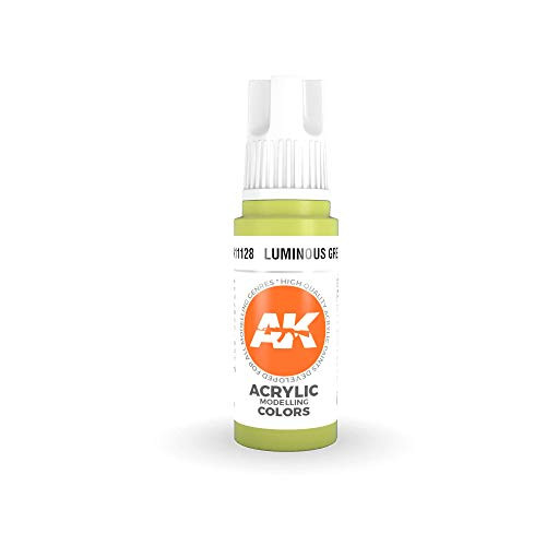 AK Interactive 3rd Gen Acrylic Luminous Green 17ml - Plastic Model Building Tools  Accessories and Paints  11128