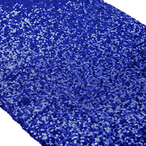 Royal Blue Sequin Table Runner 14" x 108" Sequin Tablecloth Wholesale Blue Sequin Table Cloths Sequin Linens Sequin Wedding Table Runner