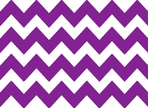 8" Round ~ Purple Chevron Background Birthday ~ Edible Cake Cupcake Topper