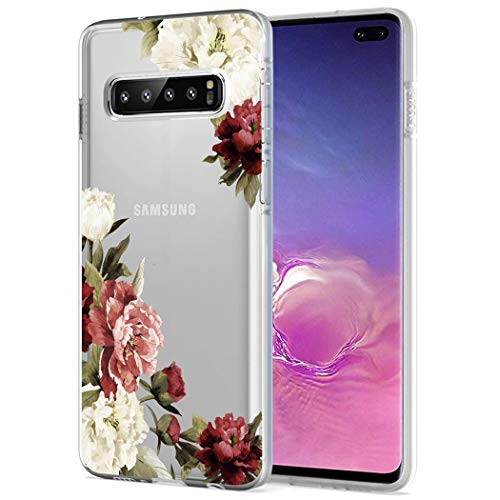 Zoeirc Galaxy S10 5G Samsung S10 5G Case Clear Case for Girls Women  Soft TPU Shockproof Protective Transparent Phone Case Cover for Samsung Galaxy S10 5G 6.7 inch Blossom Flower