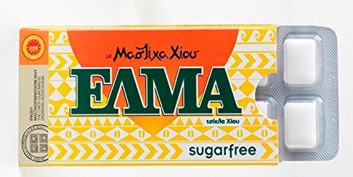 Elma Sugar Free Chios Mastic Gum 10 Pieces 14gr - From 100% Fresh Original Xios  Masticha or Mastixa