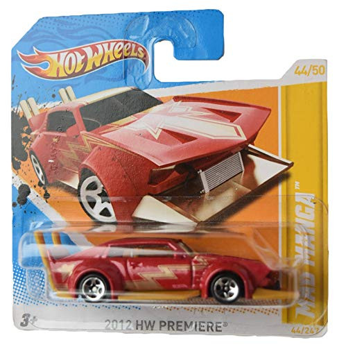 Hot Wheels 2012 Premiere 44 50 Mad Manga 44 247  Short Card   red