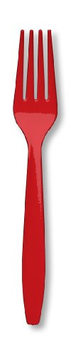 Classic Red, Premium Plastic Forks, 24 ct