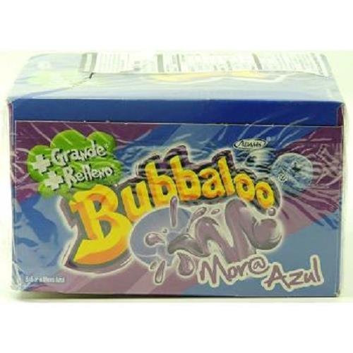 BUBBALOO CHEWING GUM MORA AZUL  BLUE BERRY SOUR    50 in a Pack   by Bubbaloo