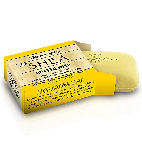 Nature's Spirit Raw Shea Butter Soap 5 ounce  Pack of 2