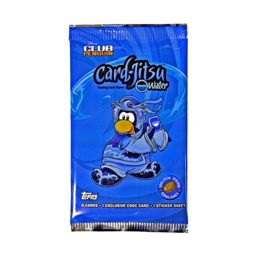 Topps Club Penguin CardJitsu Trading Card Game Water Series 1 Booster Pack