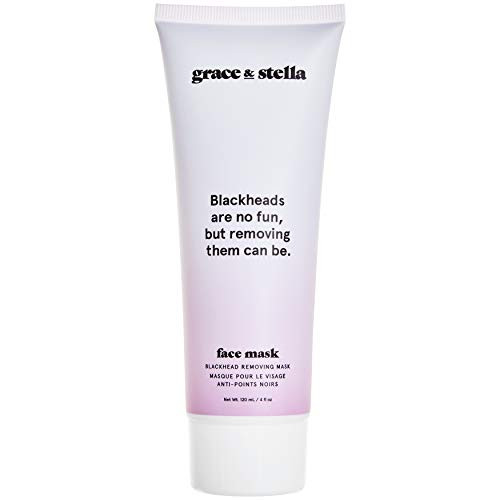 Grace  and  Stella Blackhead Remover Peel Off Face Mask - Vegan - Pore Black Head Remover Liquid Mask Purifies  and  Deep Cleanses Clogged Pores  120mL