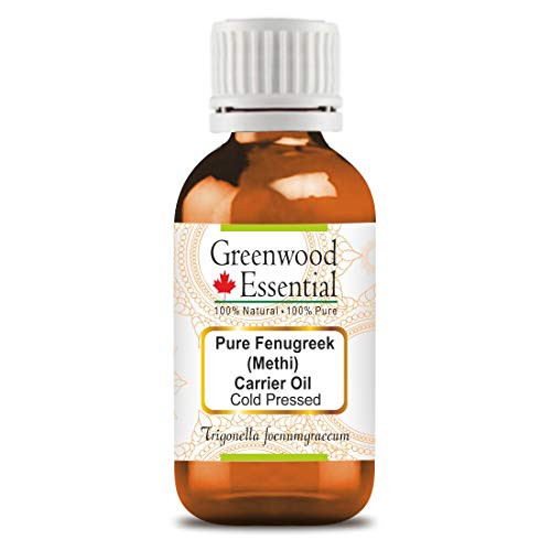 Greenwood Essential Pure Fenugreek  Methi  Carrier Oil  Trigonella foenumgraecum  100% Natural Therapeutic Grade Cold Pressed for Personal Care 15ml  0.50 oz