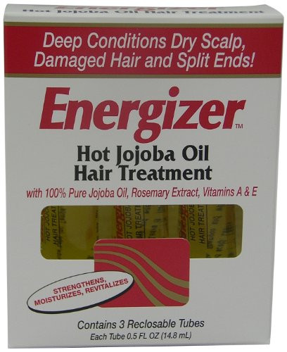 Hobe Labs Energizer Hot Jojoba Oil Hair Treatment With Vitamin A  and  E  Reclosable Tubes 0.5 Oz  3 Ea  3count