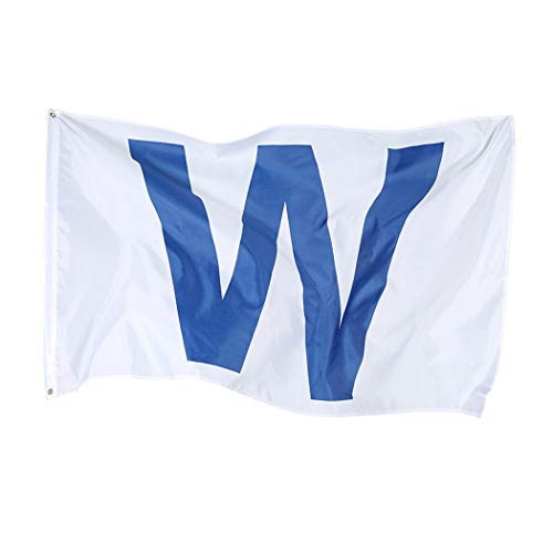 ROTERDON Chicago Cubs Win Flags - 3x5 ft W Flag Durable Sports Outdoors Polyester MLB Banner Flags