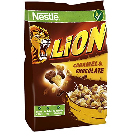 Nestle Lion Wholegrain Caramel  and  Chocolate Cereal  500g 17.63oz