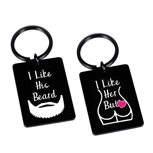 2pcs Couple Gift for Him Her Birthday Valentines Day Gifts for Boyfriend Girlfriend Humor Keychain Wedding Gift for Bride Groom Anniversary Present for Husband Wife Engagement Gifts for Fiance Fiancee 2pcs Couple Gift for Him Her Birthday Valentines Day Gifts for Boyfriend Girlfriend Humor Keychain Wedding Gift for Bride Groom Anniversary Present for Husband Wife Engagement Gifts for Fiance Fiancee